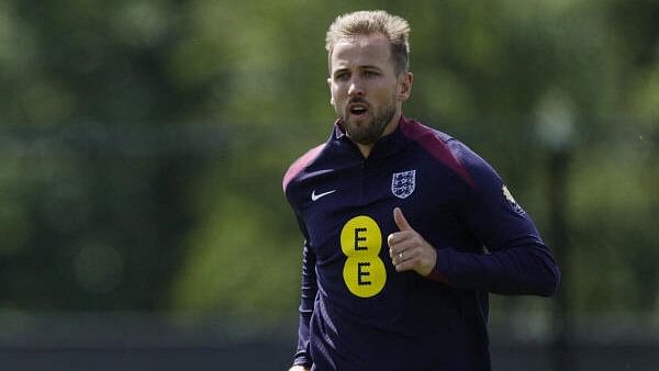 <div class="paragraphs"><p>England's Harry Kane during training</p></div>