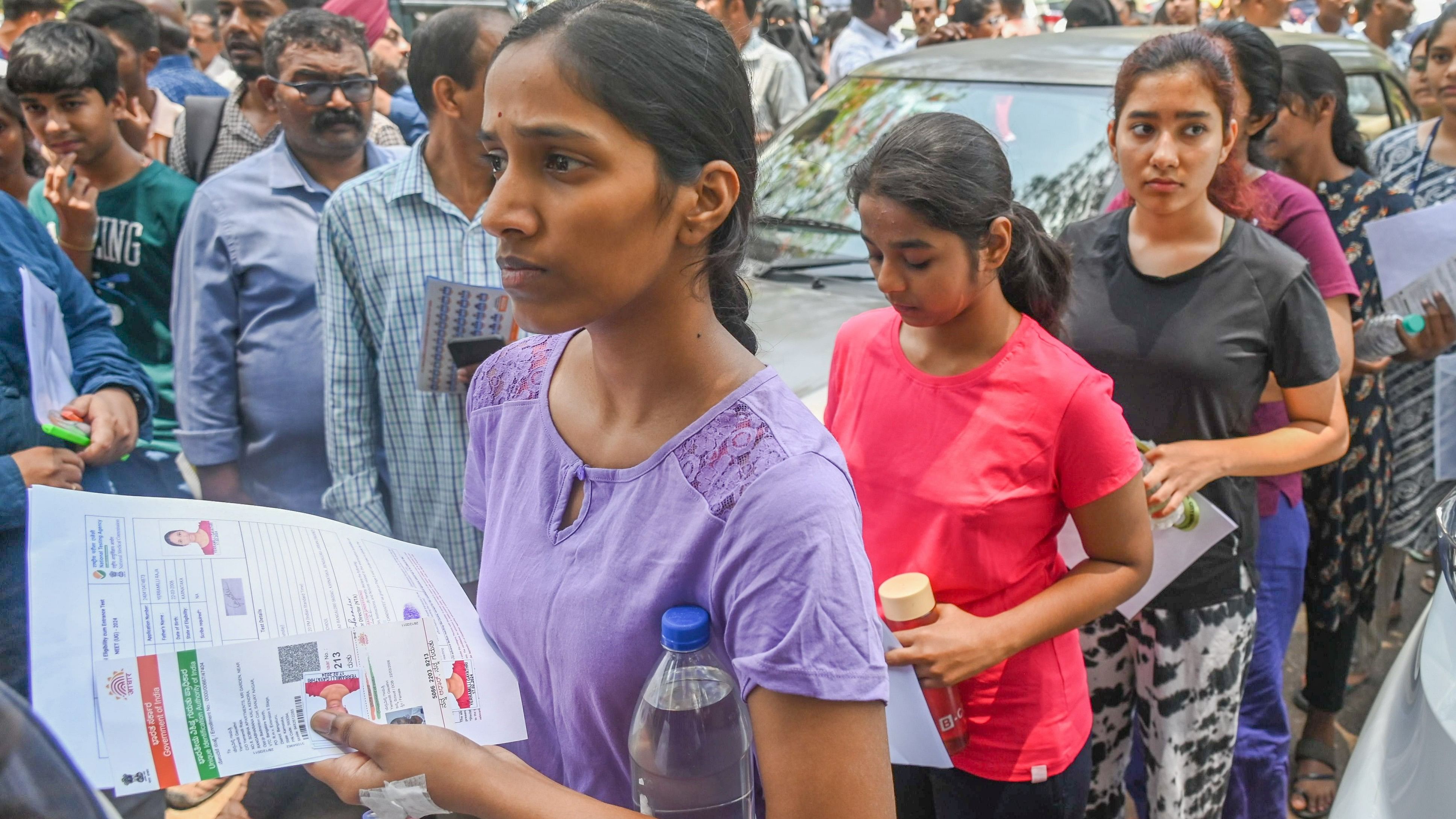 <div class="paragraphs"><p>While lakhs of students appear for NEET every year, only about 4% are selected. In pic, students line up to take the exam in Bengaluru in May.</p></div>