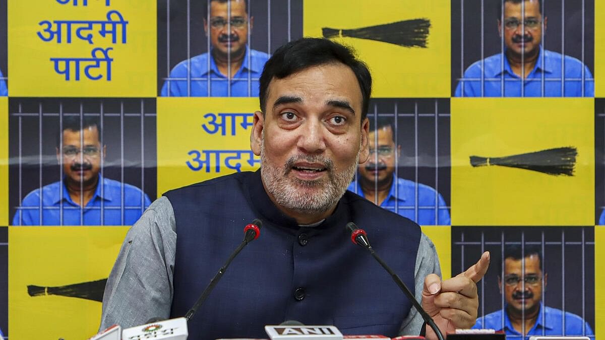 <div class="paragraphs"><p>AAP leader and Minister Gopal Rai addresses the media.</p></div>