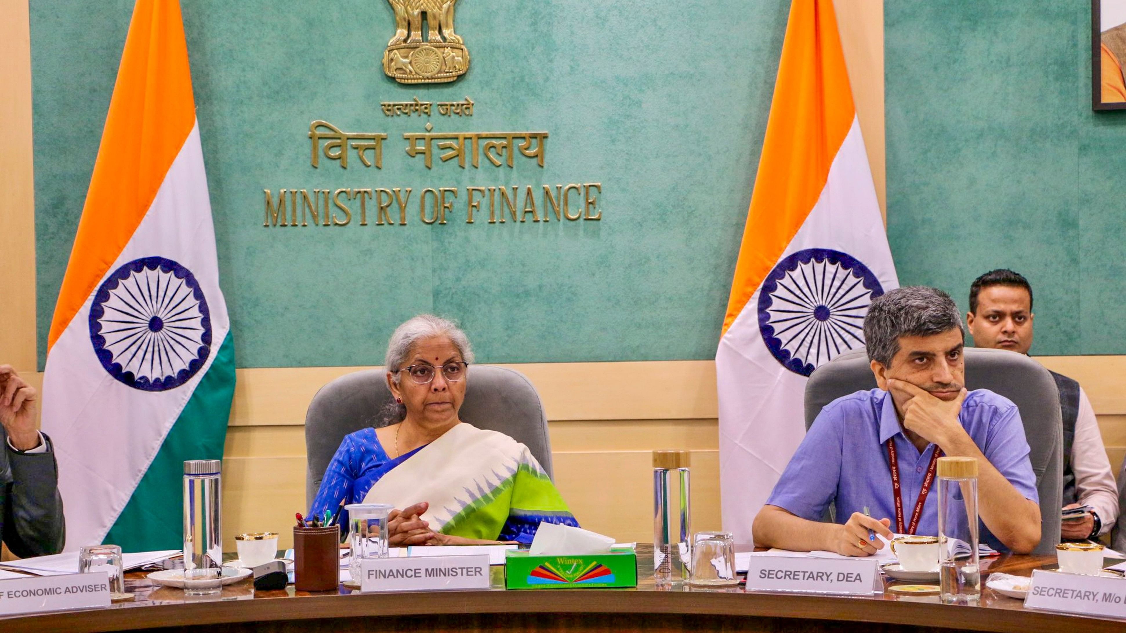 <div class="paragraphs"><p> Union Finance Minister Nirmala Sitharaman chairs the pre-budget consultation meeting with representatives of trade unions and labour organisations ahead of the Union Budget 2024-25, in New Delhi. </p></div>