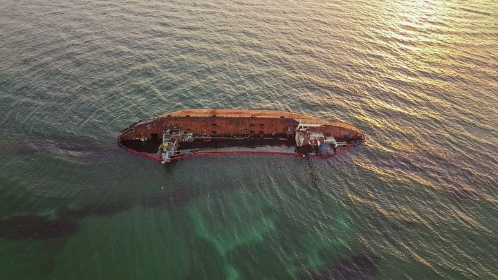 <div class="paragraphs"><p>Representative Image showing a&nbsp;capsized tanker.&nbsp;</p></div>