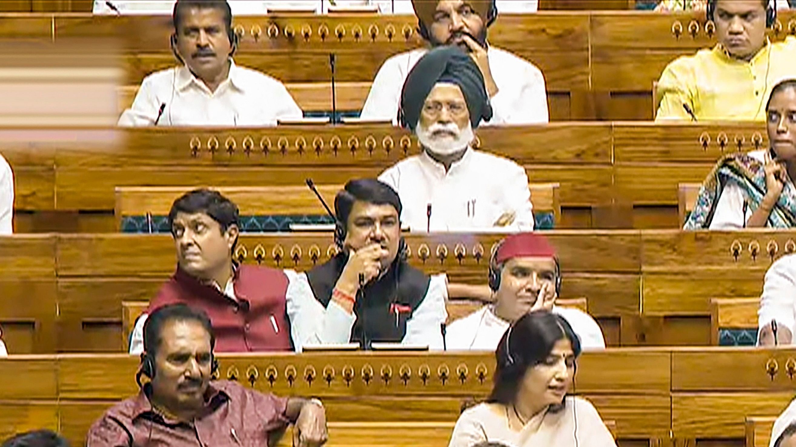 <div class="paragraphs"><p>Leader of Opposition in the Lok Sabha Rahul Gandhi and other leaders during the Monsoon session of Parliament, in New Delhi, Tuesday, July 30, 2024. </p></div>