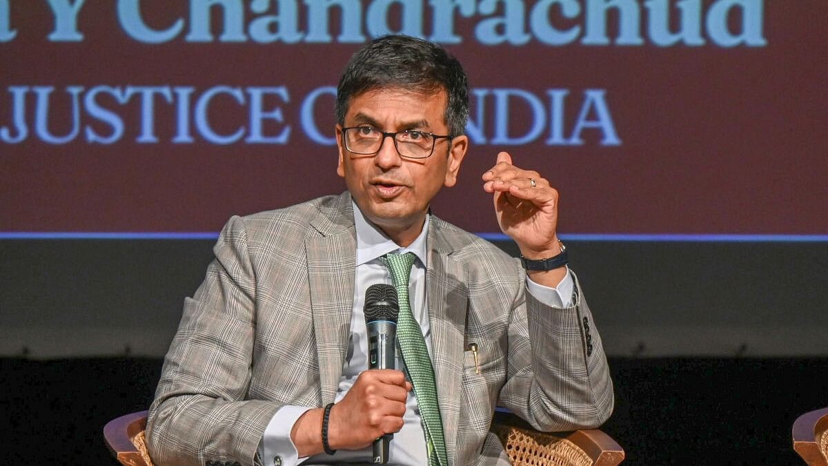 <div class="paragraphs"><p>CJI D Y Chandrachud at the Annual Conference of the Berkeley Center on Comparative Equality and Anti Discrimination Law organised by National Law School of India University, Bengaluru at Bangalore International Centre on Sunday, 28th July 202. </p></div>