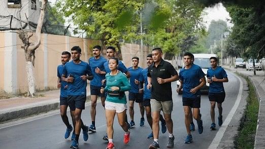 <div class="paragraphs"><p>A photo of the marathon shared by Chinar Corps.&nbsp;</p></div>