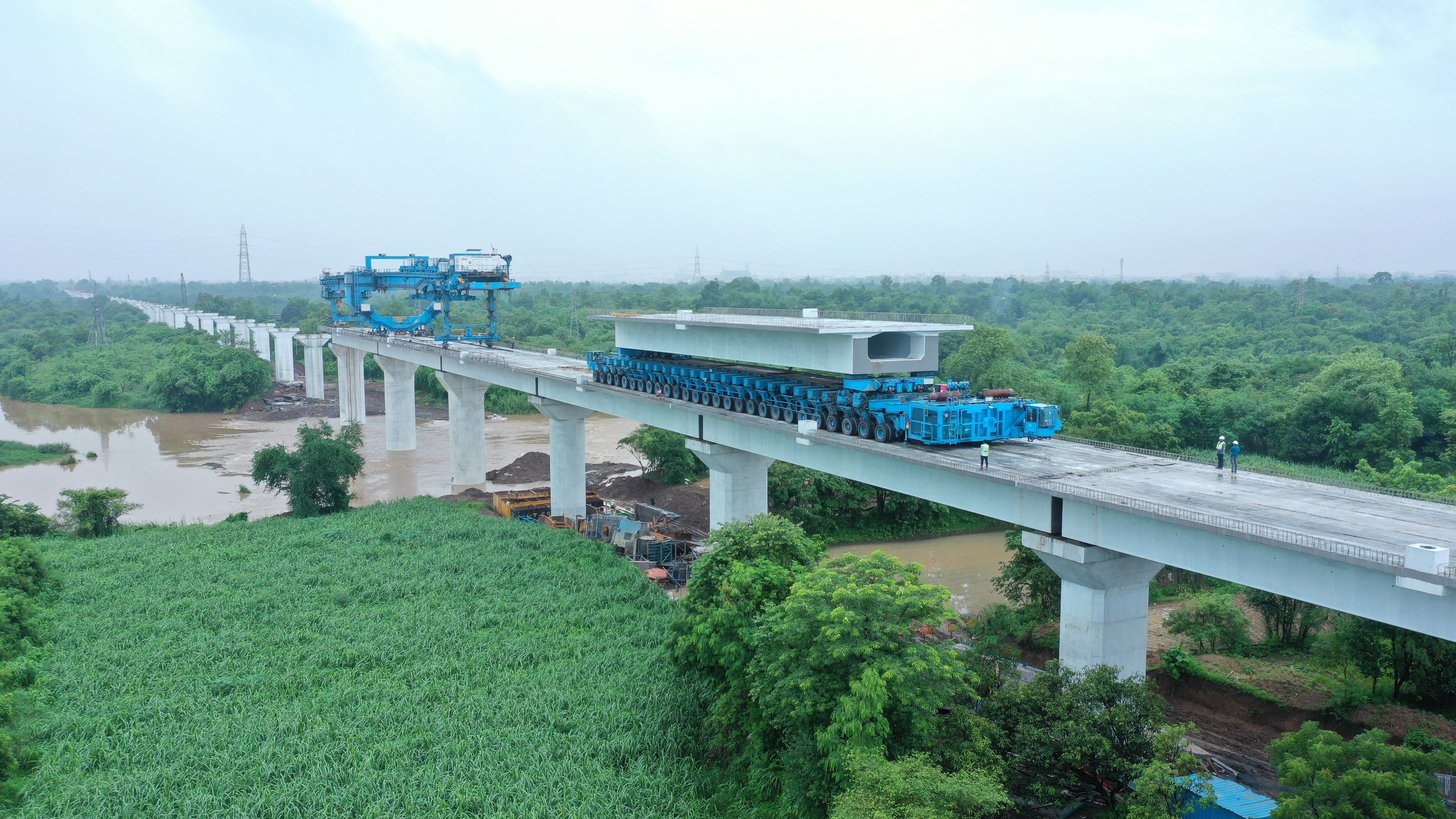 <div class="paragraphs"><p>The 160-metre long bridge over river Kolak, between Vapi and Bilimora Bullet Train stations in Gujarat.</p></div>