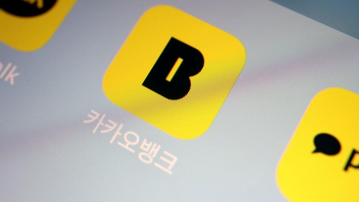 <div class="paragraphs"><p>he app of South Korean digital lender Kakao Bank is seen on a mobile phone in this illustration picture.</p></div>