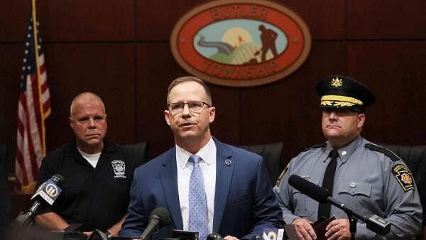 <div class="paragraphs"><p>Kevin Rojek, special agent in charge of the FBI Pittsburgh field office speaks at a press conference after Republican presidential candidate and former US President Donald Trump was injured when shots were fired during a campaign rally, at a police station in Butler, Pennsylvania, US, July 13, 2024.</p></div>