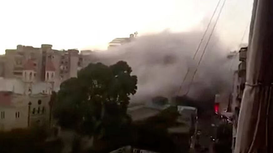 <div class="paragraphs"><p>Smoke rises following an Israeli strike on Beirut's southern suburbs, Lebanon July 30, 2024 in this screen grab from a video obtained by Reuters.</p><p></p></div>