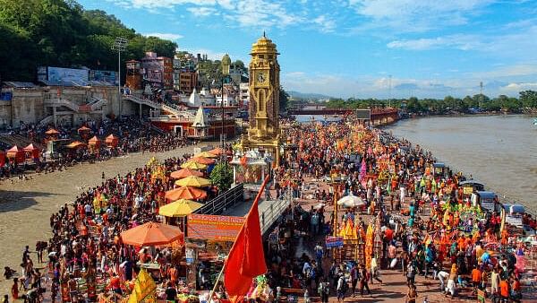 <div class="paragraphs"><p>View of Lord Shiva devotees on Kanwar Yatra</p></div>