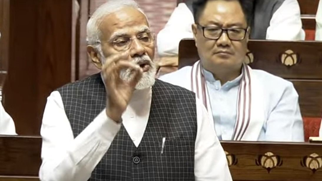 <div class="paragraphs"><p>PM Narendra Modi speaks in Rajya Sabha</p></div>