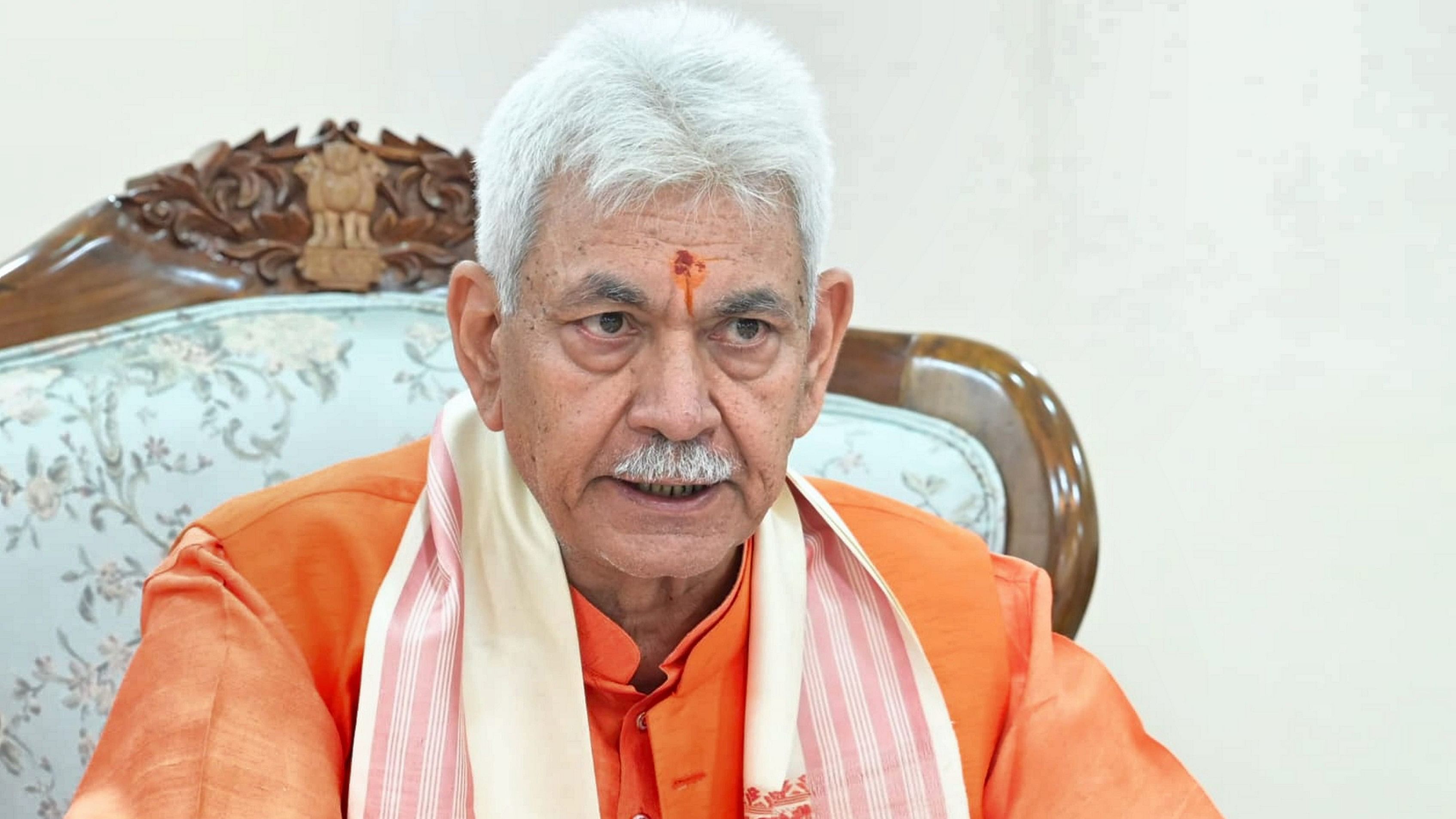 <div class="paragraphs"><p>Lt. Governor of J&amp;K, Manoj Sinha.&nbsp;</p></div>