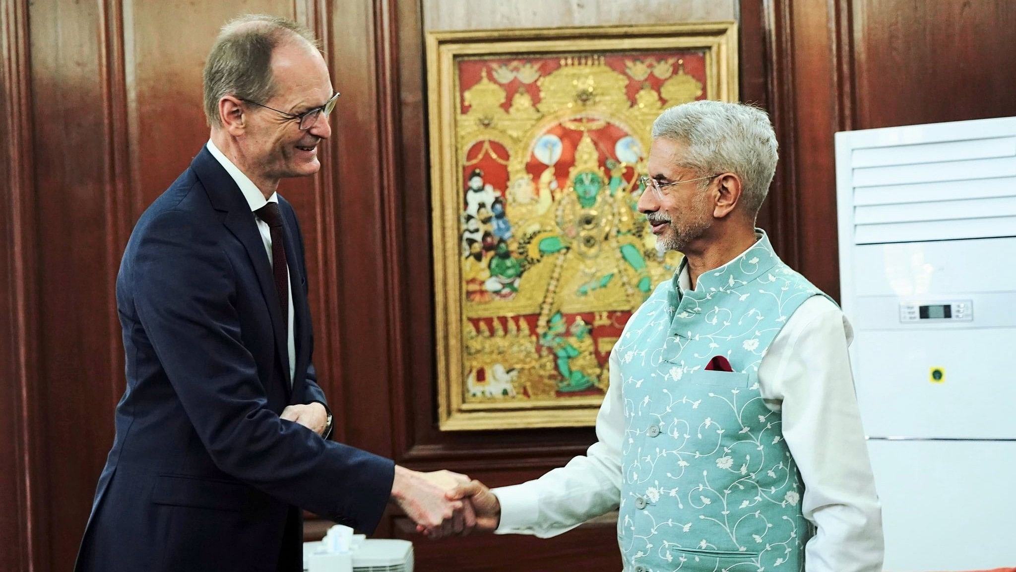 <div class="paragraphs"><p>External Affairs Minister S Jaishankar held talks with Germany's state secretary of foreign office Thomas Bagger.</p></div>