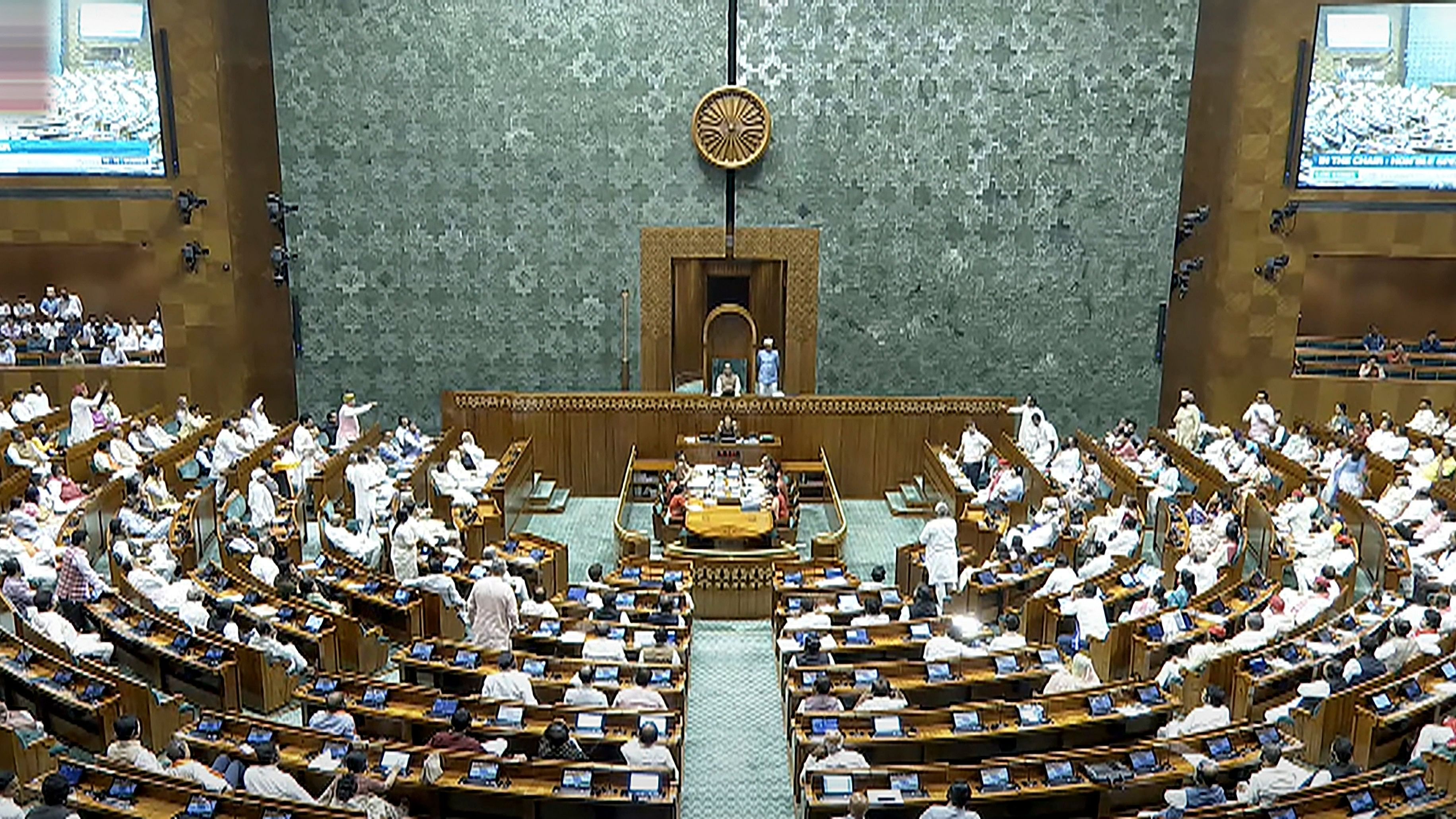 <div class="paragraphs"><p>Parliamentarians in the Lok Sabha during ongoing Parliament session, in New Delhi, Monday, July 1, 2024. </p></div>