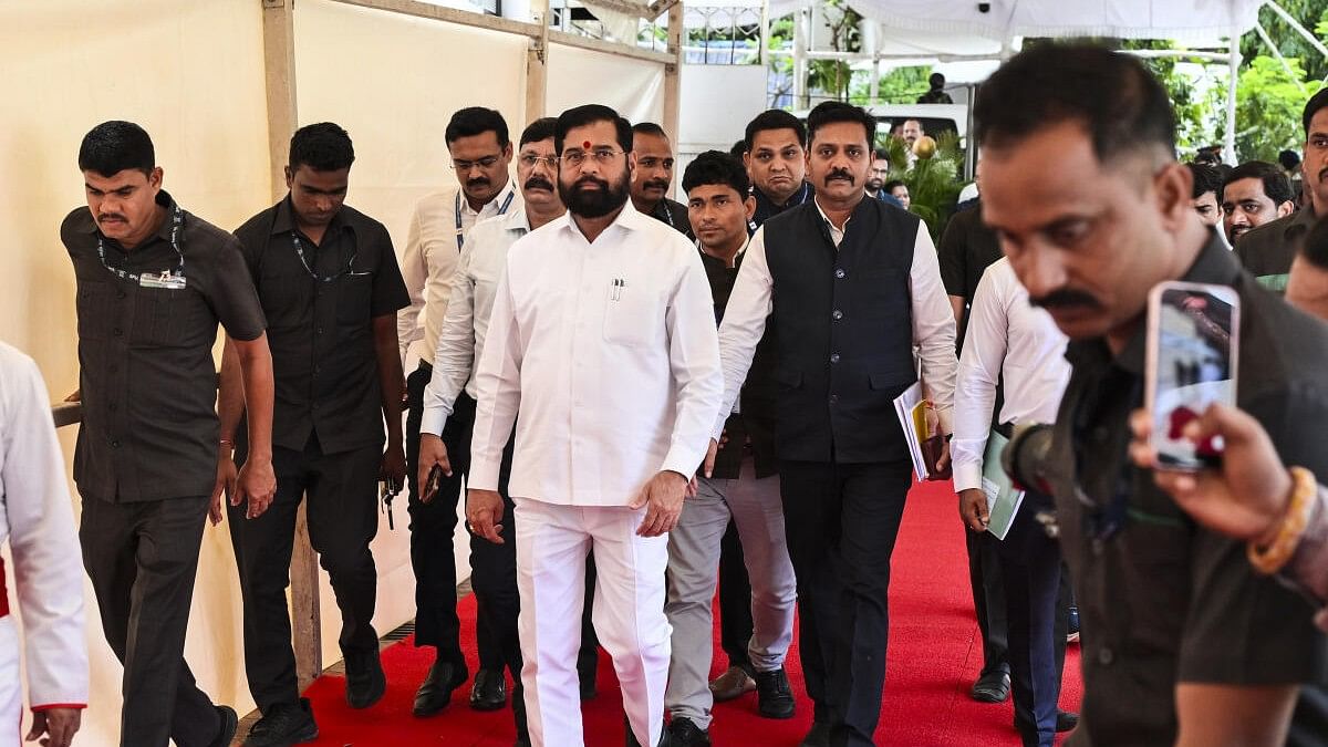 <div class="paragraphs"><p>Maharashtra CM Eknath Shinde arrives at Vidhan Bhavan during the Monsoon Session of the State Assembly.</p></div>