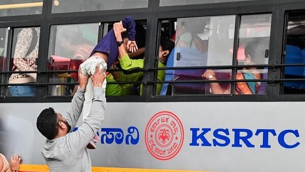 <div class="paragraphs"><p>Representative image of people on a KSRTC bus</p></div>