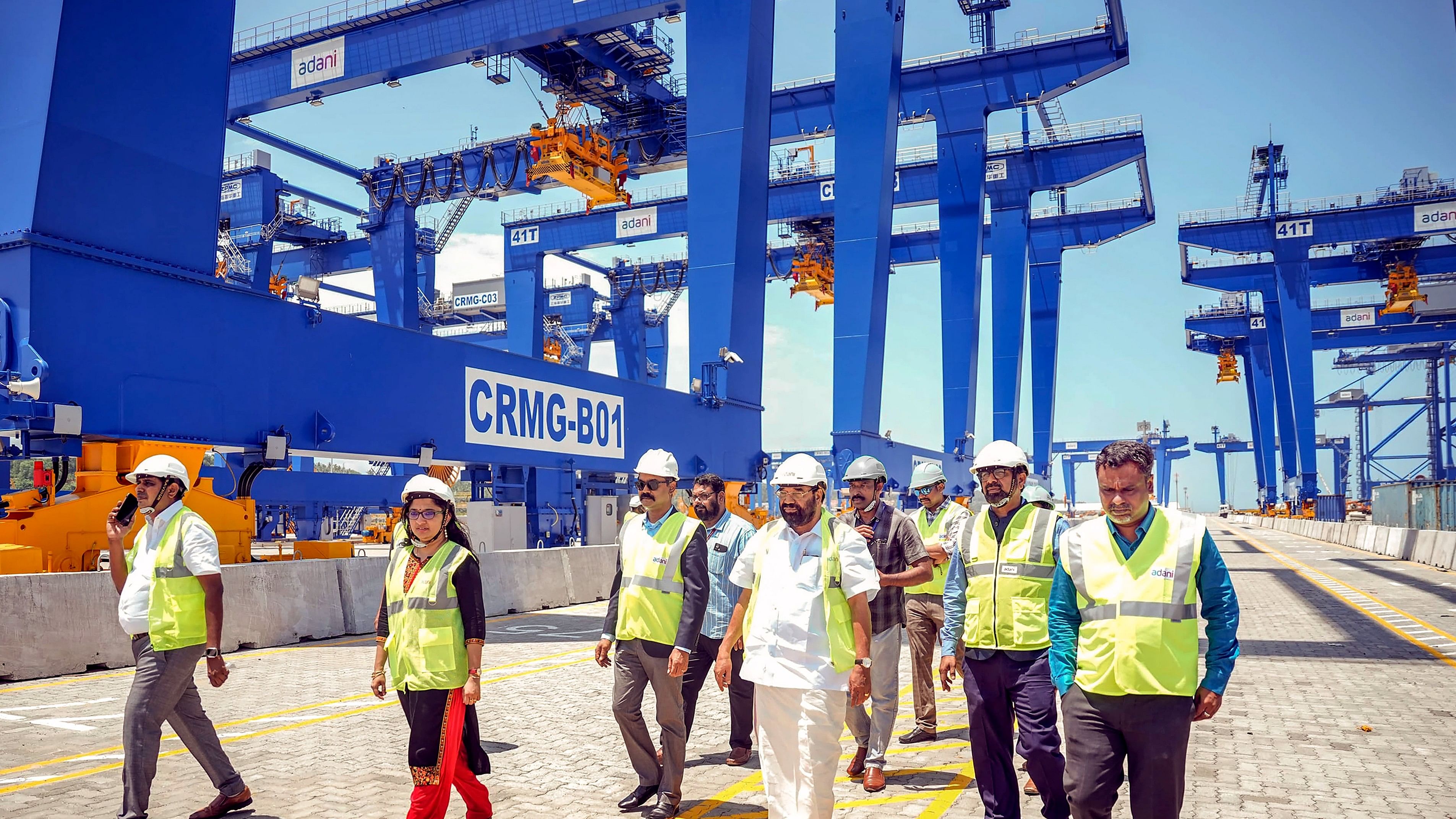 <div class="paragraphs"><p>Kerala Minister for Ports V N Vasavan visits International Seaport at Vizhinjam, in Thiruvananthapuram, Wednesday, July 10, 2024.</p></div>