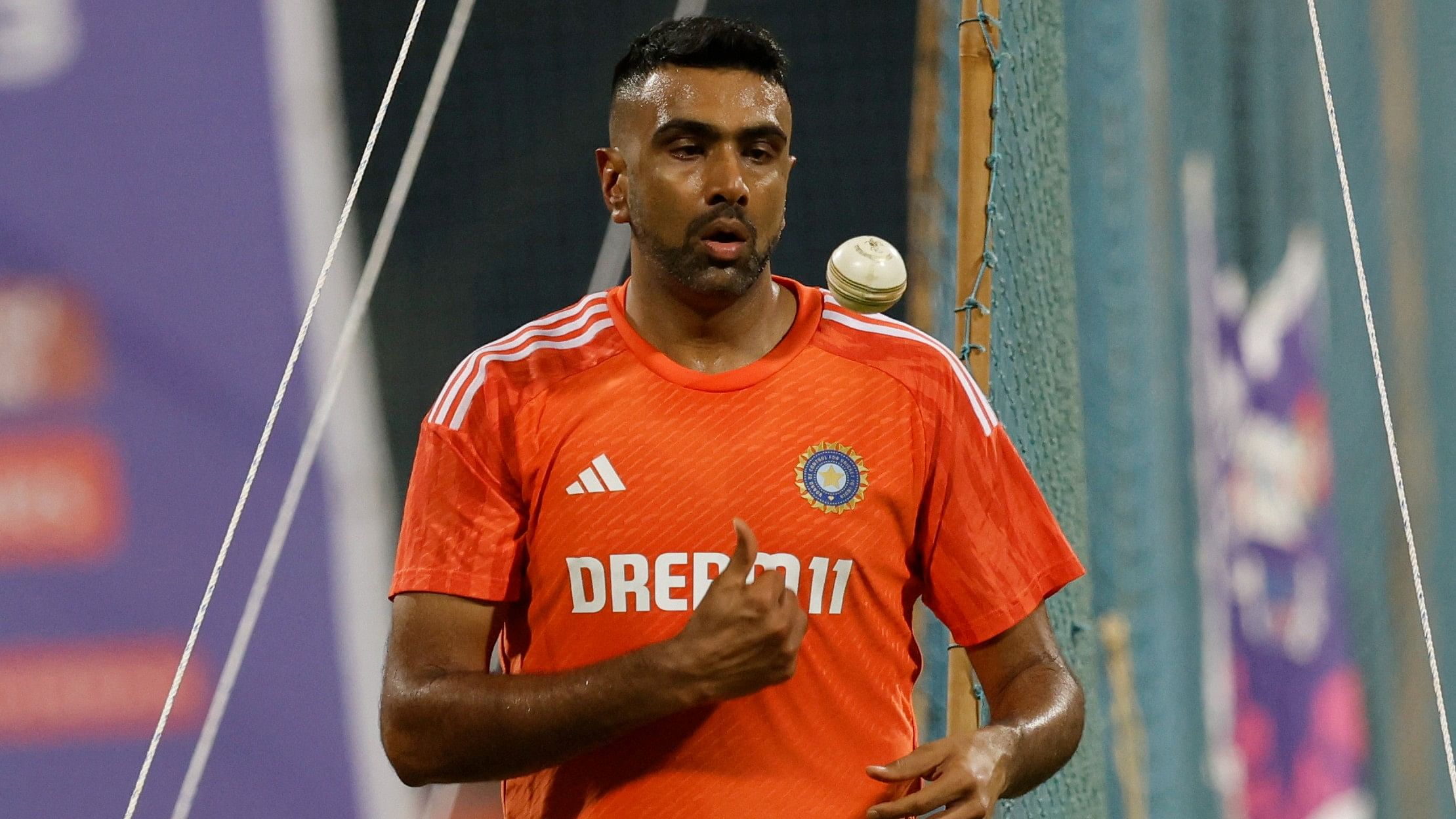 <div class="paragraphs"><p>Ravichandran Ashwin during practice</p></div>