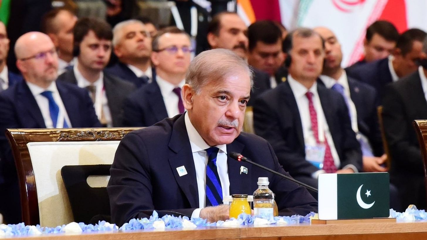 <div class="paragraphs"><p>Prime Minister Shehbaz Sharif raised the issue of terrorism as a major concern for member states at the Shanghai Cooperation Organisation.</p></div>