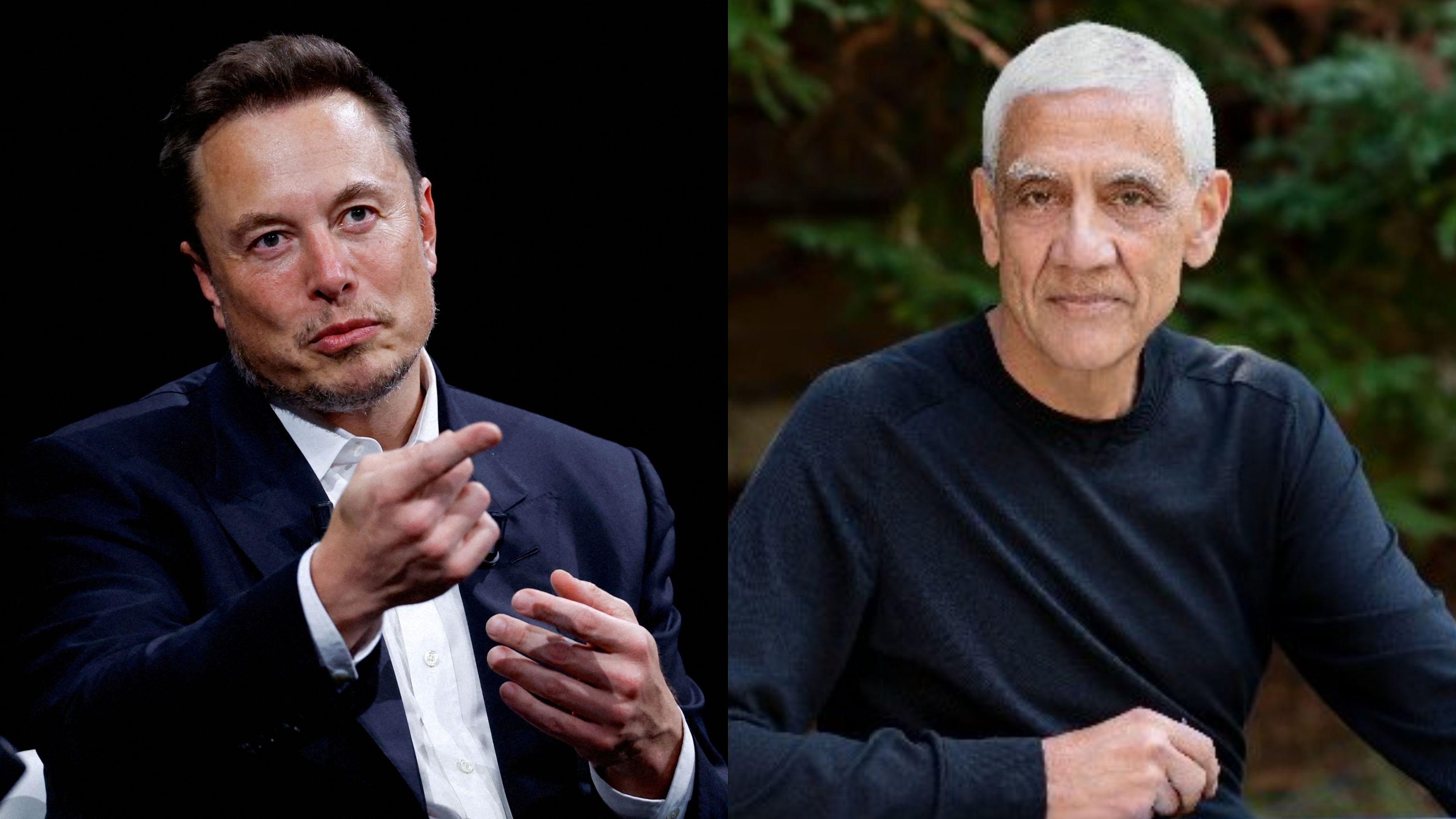 <div class="paragraphs"><p>Billionaire Elon Musk (L) and Indian American venture capitalist Vinod Khosla (R).</p></div>