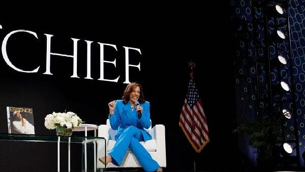 <div class="paragraphs"><p>US Vice President Kamala Harris speaks during the 30th annual Essence Festival in New Orleans, Louisiana, U.S., July 6, 2024.</p></div>