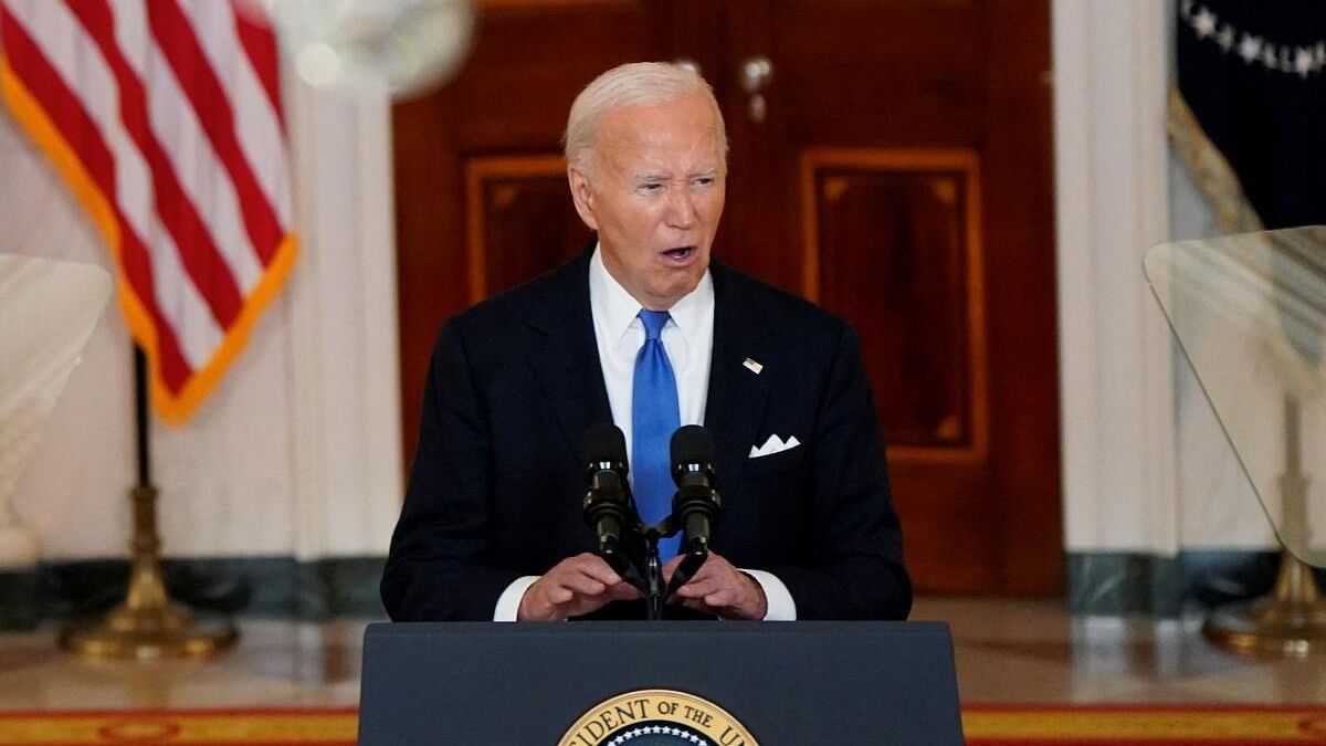 <div class="paragraphs"><p>US President Biden delivers remarks after the US Supreme Court ruled on former President and Republican presidential candidate Trump's bid for immunity from federal prosecution for 2020 election subversion, in Washington.</p></div>