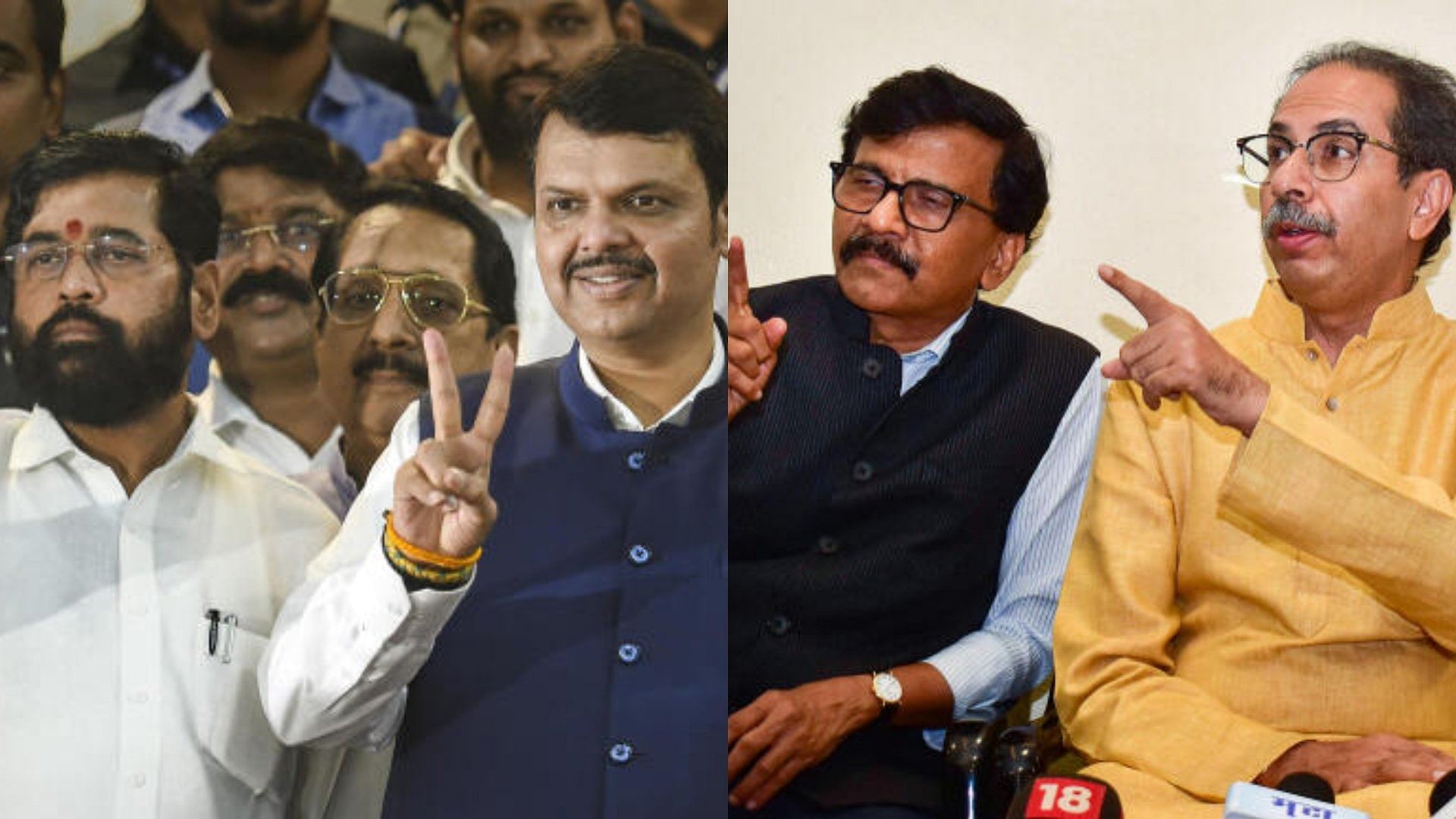 <div class="paragraphs"><p>Eknath Shinde, Devendra Fadnavis of the Maha Yuti and Uddhav Thackeray, Sanjay Raut of the MVA.</p></div>