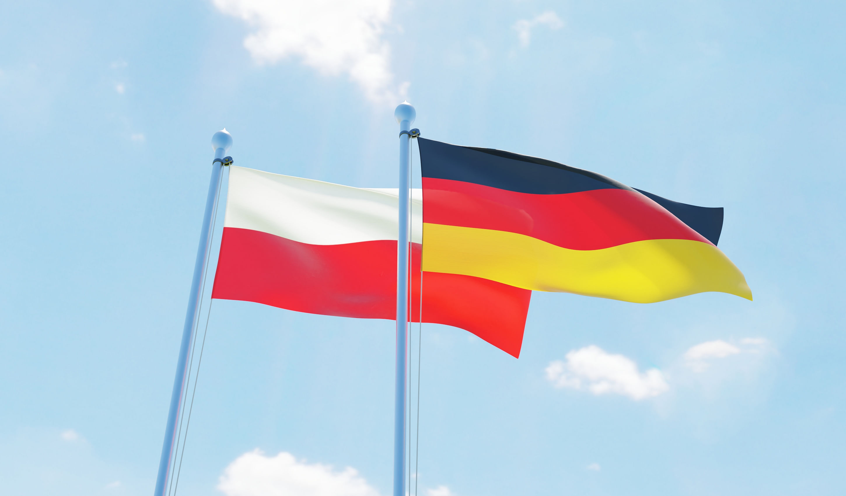 <div class="paragraphs"><p>The German and Polish flags.</p></div>