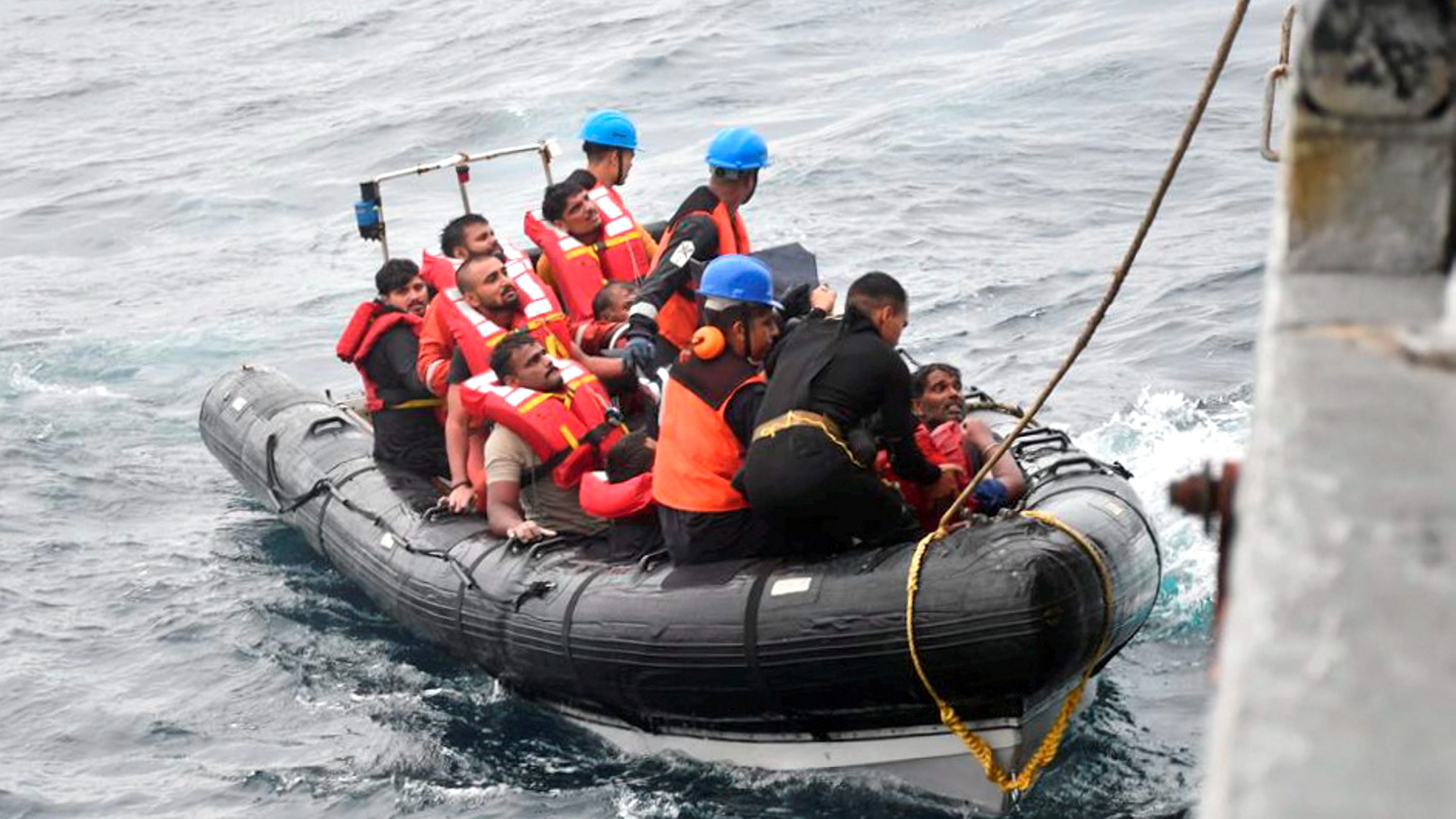 <div class="paragraphs"><p>Rescue op of Indians onboard an oil tanker off Oman coast.</p></div>