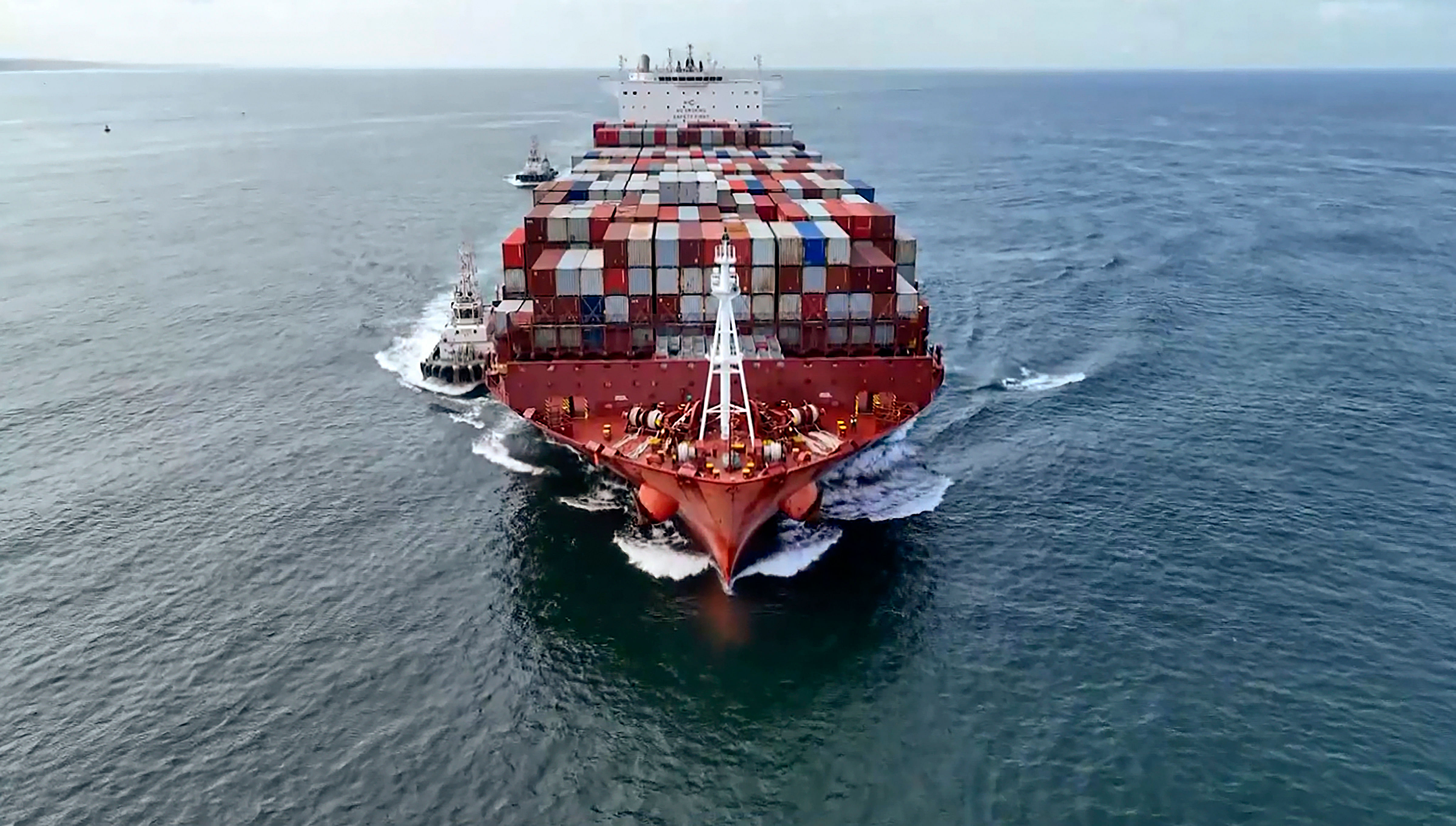 <div class="paragraphs"><p>Chinese cargo vessel 'San Fernando' arrives at the Vizhinjam international sea port, marking the first container ship's arrival at the newly-built port, in Thiruvananthapuram, Thursday.</p></div>