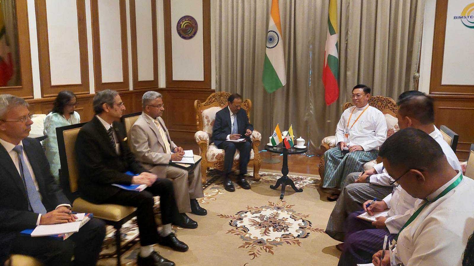 <div class="paragraphs"><p>It is learnt that Doval and Aung discussed security related issues and the Indian NSA apprised his Myanmarese counterpart on New Delhi's concerns over the impact of violence and instability in Myanmar on its border with India.</p></div>