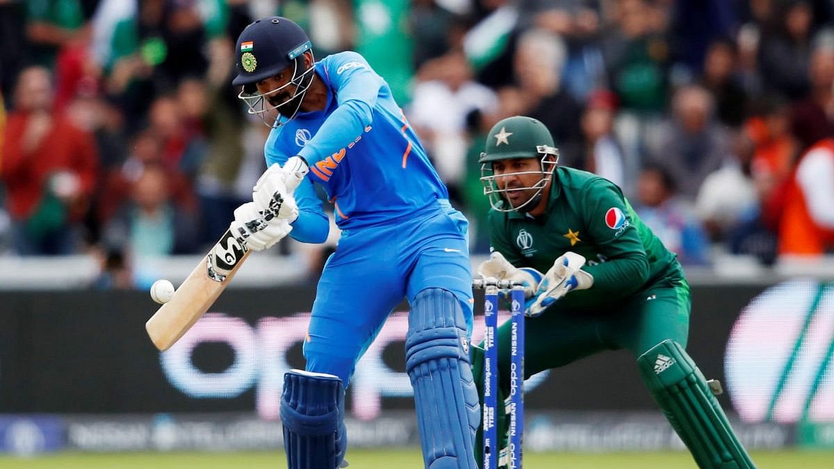 <div class="paragraphs"><p>ICC Cricket World Cup - India v Pakistan - Emirates Old Trafford, Manchester, Britain - June 16, 2019 India's KL Rahul hits a six </p></div>