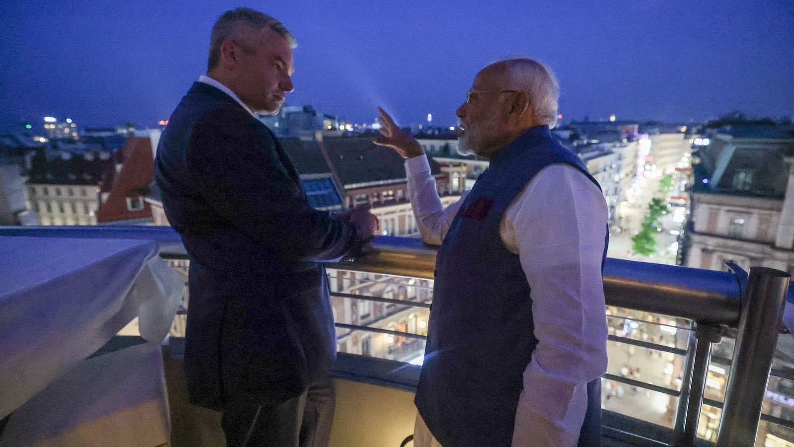 <div class="paragraphs"><p>Prime Minister Narendra Modi with Austrian Chancellor Karl Nehammer</p></div>