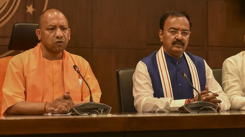 <div class="paragraphs"><p>UP CM Yogi Adityanath with his deputies&nbsp;Keshav Prasad Maurya</p></div>