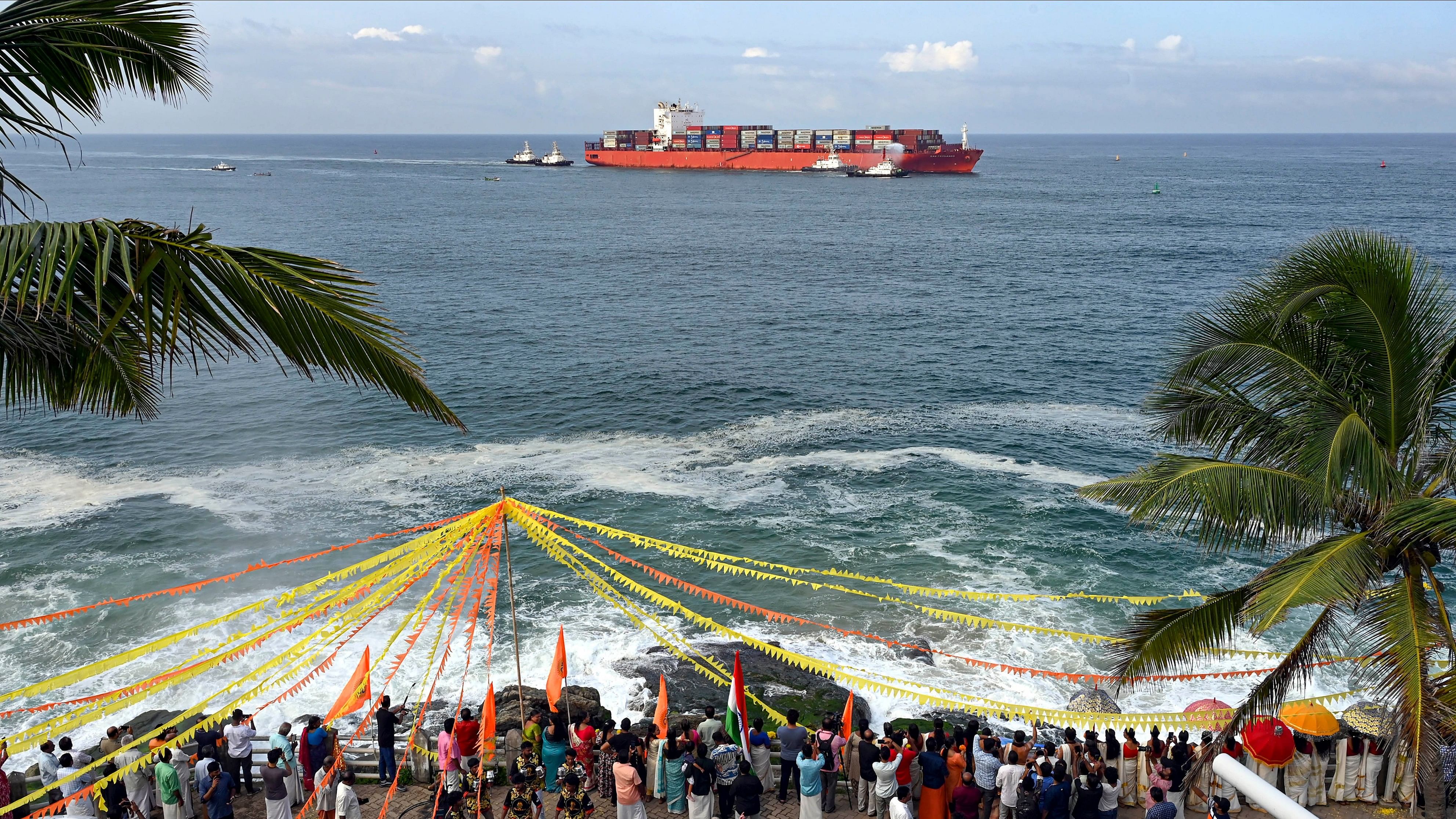 <div class="paragraphs"><p>Container ship San Fernando reaches Vizhinjam International Seaport Limited (VISL), in Thiruvananthapuram, Thursday, July 11, 2024.  </p></div>