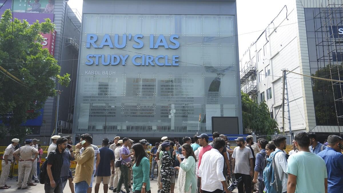 <div class="paragraphs"><p>The UPSC exam coaching centre where three civil services aspirants died when the basement of the coaching centre flooded by rainwater.</p></div>