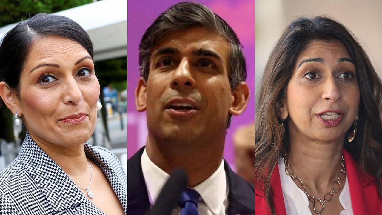 <div class="paragraphs"><p>Priti Patel, Rishi Sunak and Suella Braverman.</p></div>