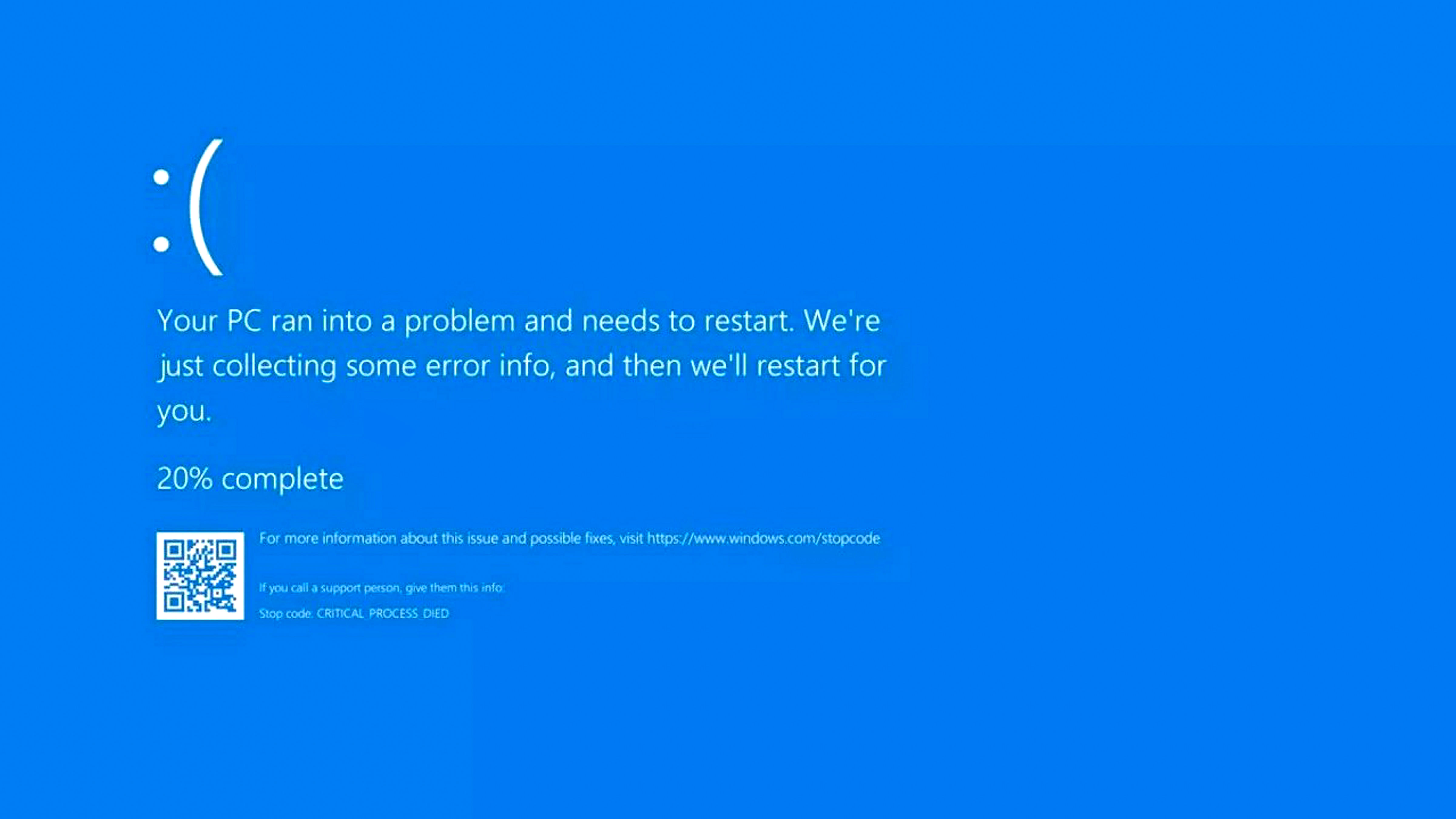 <div class="paragraphs"><p> A blue screen error shown on a Microsoft system amid its global outage. </p></div>