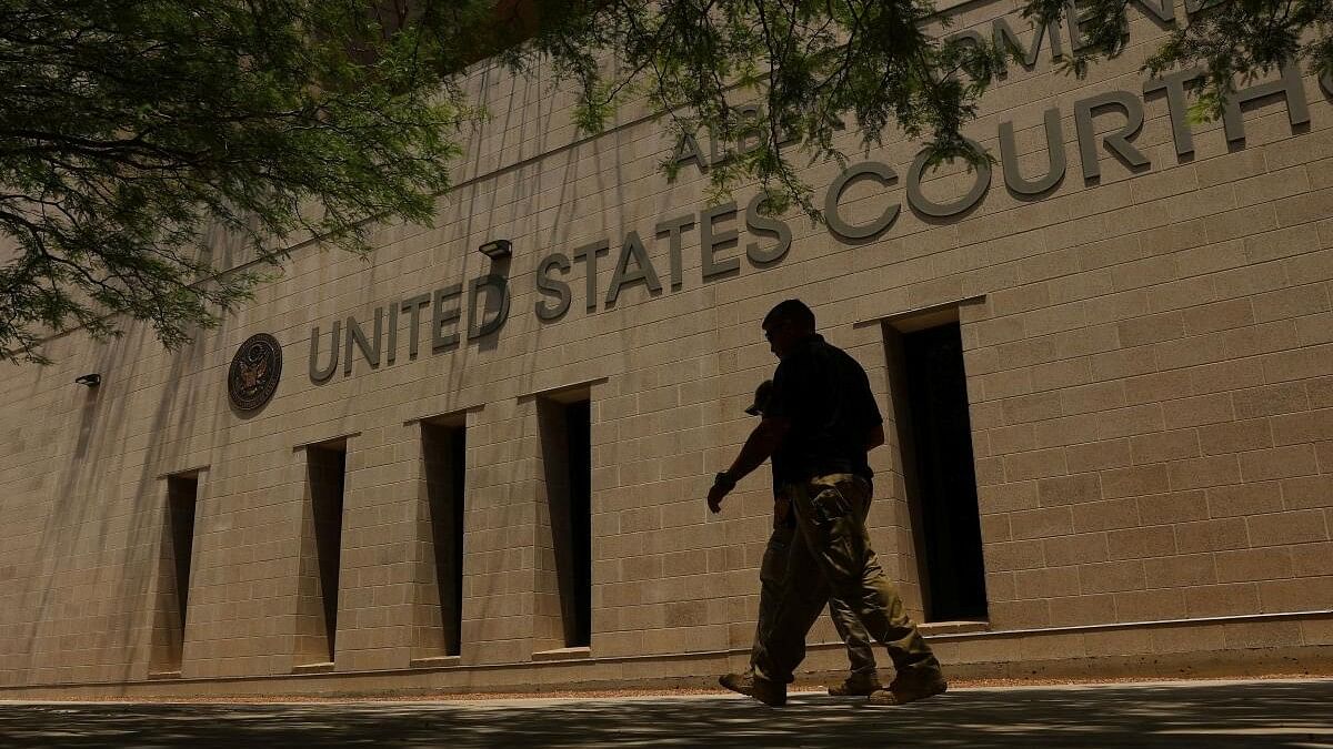 <div class="paragraphs"><p>People walk outside the federal court where alleged Mexican kingpin Ismael "El Mayo" Zambada, the co-founder of Mexico's notorious Sinaloa drug cartel, has pleaded not guilty to U.S. drug trafficking charges, in El Paso, Texas, US.</p></div>