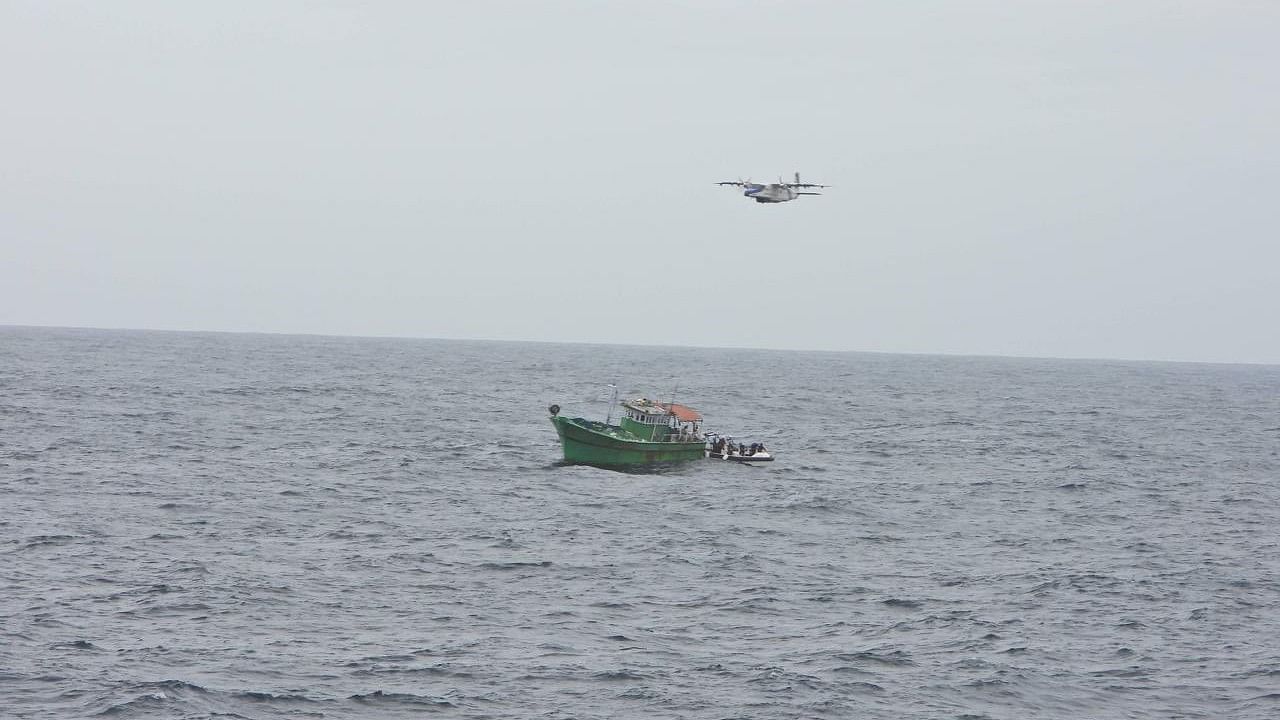 <div class="paragraphs"><p>An ICG Dornier aircraft on maritime surveillance had located the distressed Indian fishing boat (IFB) on the night of July 16.</p></div>