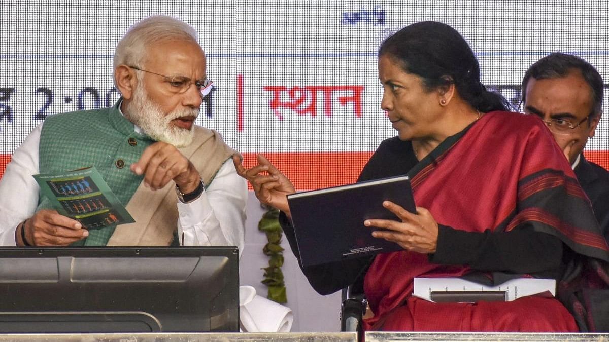 <div class="paragraphs"><p>Prime Minister Narendra Modi with Union Defence Minister Nirmala Sitharaman.</p></div>