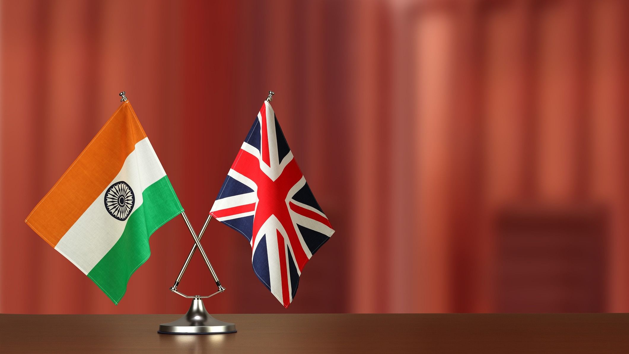 <div class="paragraphs"><p>The flags of India and the UK.</p></div>