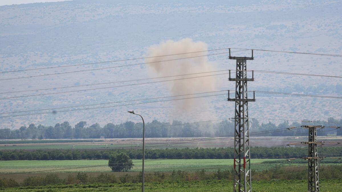 <div class="paragraphs"><p>Smoke rises above the Israeli-occupied Golan Heights.</p></div>