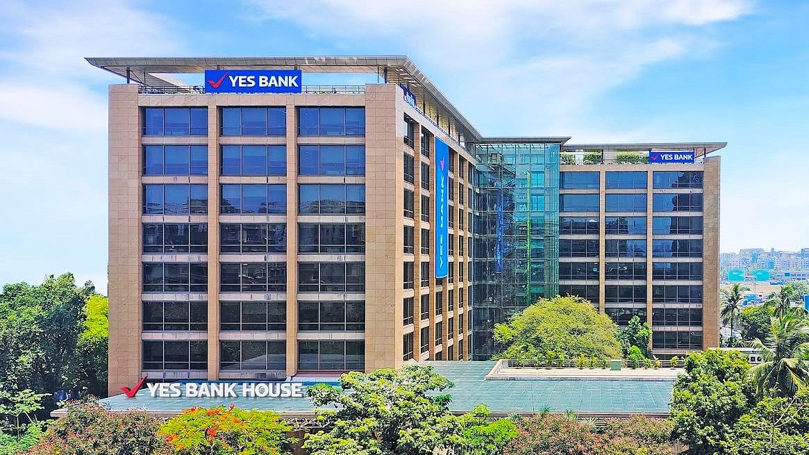 <div class="paragraphs"><p>Yes Bank logo can be seen on their building.</p></div>