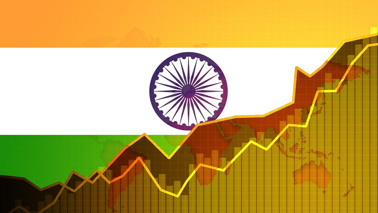 <div class="paragraphs"><p>Illustration showing the Indian flag and an upward moving graph. For representational purposes.</p></div>