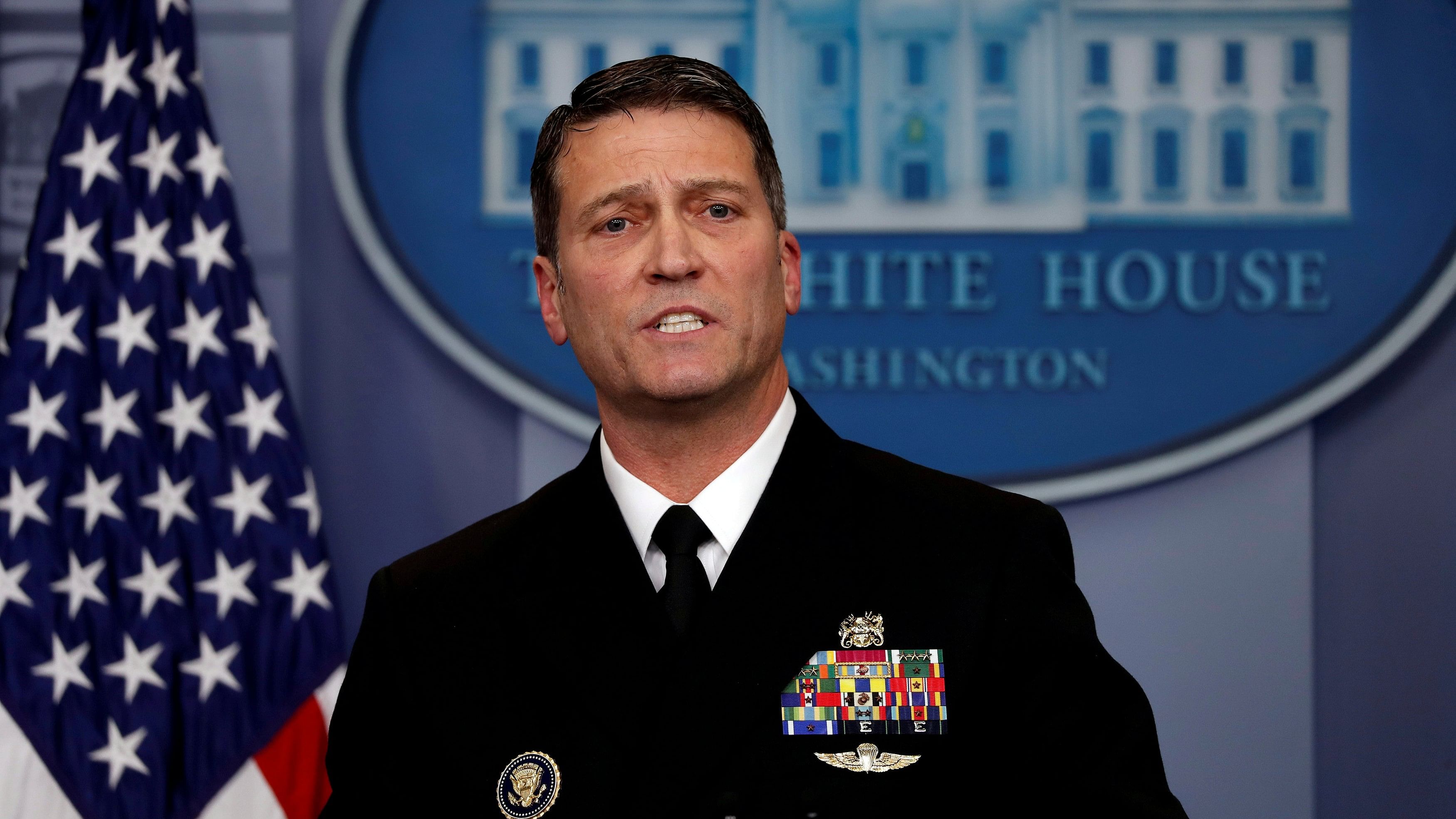 <div class="paragraphs"><p>Donald Trump's former White House physician Ronny Jackson</p></div>