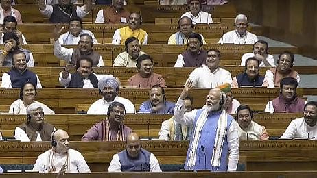 <div class="paragraphs"><p>Prime Minister Narendra Modi replies to the Motion of Thanks on the President's Address in the 18th Lok Sabha during its first session in New Delhi on Tuesday, July 2, 2024</p></div>