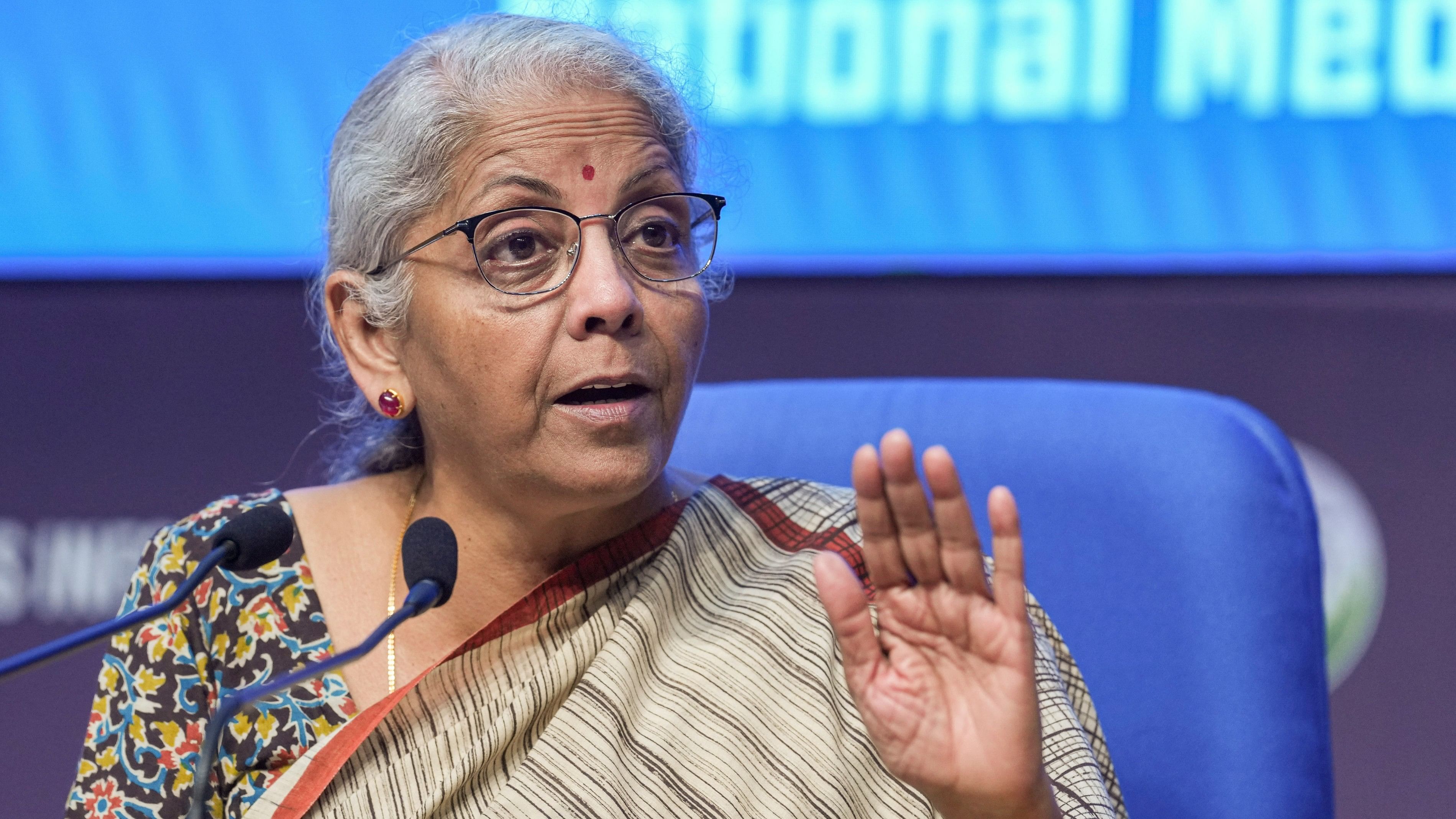 <div class="paragraphs"><p>Finance Minister Nirmala Sitharaman</p></div>