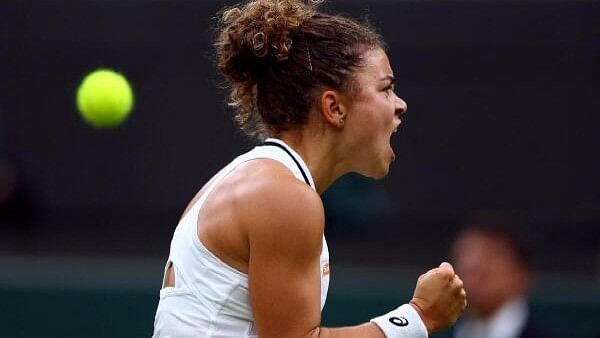 <div class="paragraphs"><p>Italy's Jasmine Paolini reacts during her fourth round match against Madison Keys of the US.</p></div>