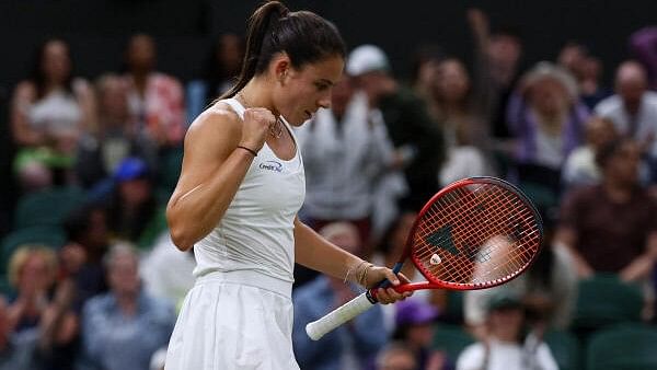 <div class="paragraphs"><p>Wimbledon - All England Lawn Tennis and Croquet Club, London, Britain - Emma Navarro of the US celebrates winning her fourth round match against compatriot Coco Gauff.</p></div>