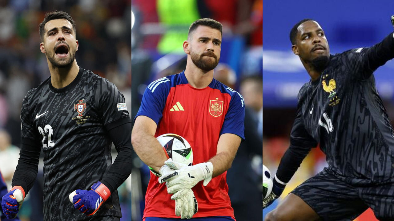 <div class="paragraphs"><p>Portuguese keeper Diogo Costa, Spanish keeper Unai Simon and French keeper&nbsp;Mike Maignan.&nbsp;&nbsp;</p></div>